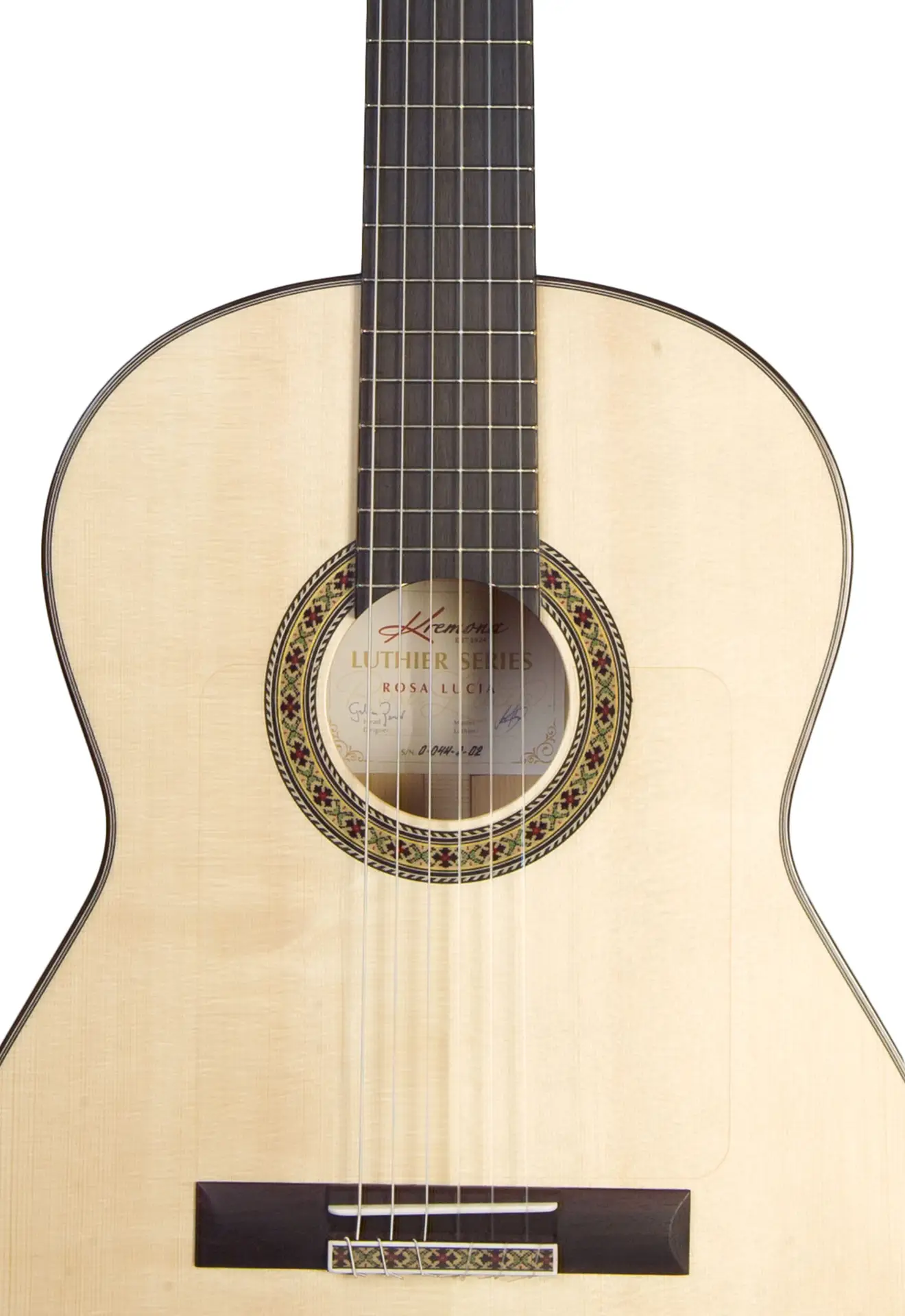 front close up rosa lucia luthier series kremona